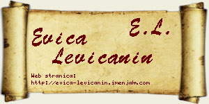 Evica Levičanin vizit kartica